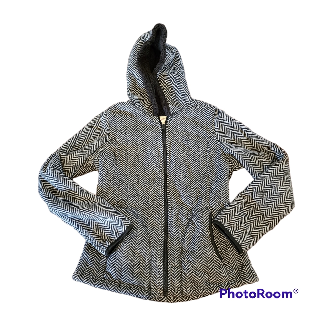 Faded Glory S chevron pattern zip up hoodie